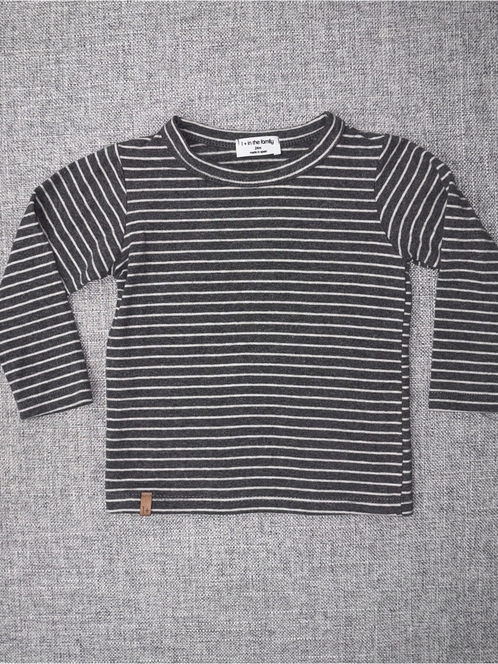 Striped Long-Sleeve Tee for Kids - Black & White